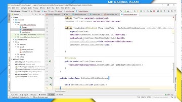 #5  Onclick Listener On Recyclerview| Best Practise| Bangla Android Tutorial