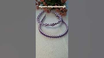 Macrame hairband #apoorva_shakyamacramecrafts #macramecrafts #macramekeychain #macrame #macrame