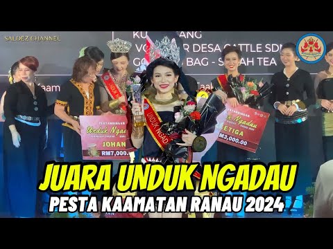 FULL VIDEO JUARA UNDUK NGADAU TATI CHARLENE LYRA  KAAMATAN KDCA RANAU 2024