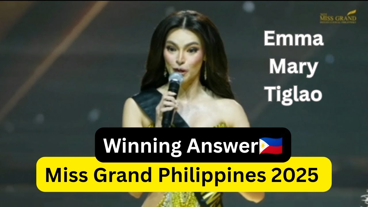 BREAKING NEWS:Miss Grand Philippines 2025 Winner is Emma Mary Tiglao Winning Answer 🇵🇭😱