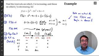 MTH 141: O3 - Increasing / Decreasing (part 2)