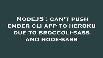 NodeJS : can