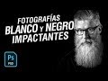 ADOBE PHOTOSHOP - Cómo lograr 📸 FOTOS BLANCO Y NEGRO IMPACTANTES #42