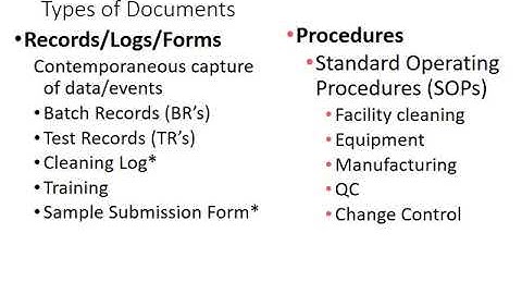 2019 Documentation and SOP