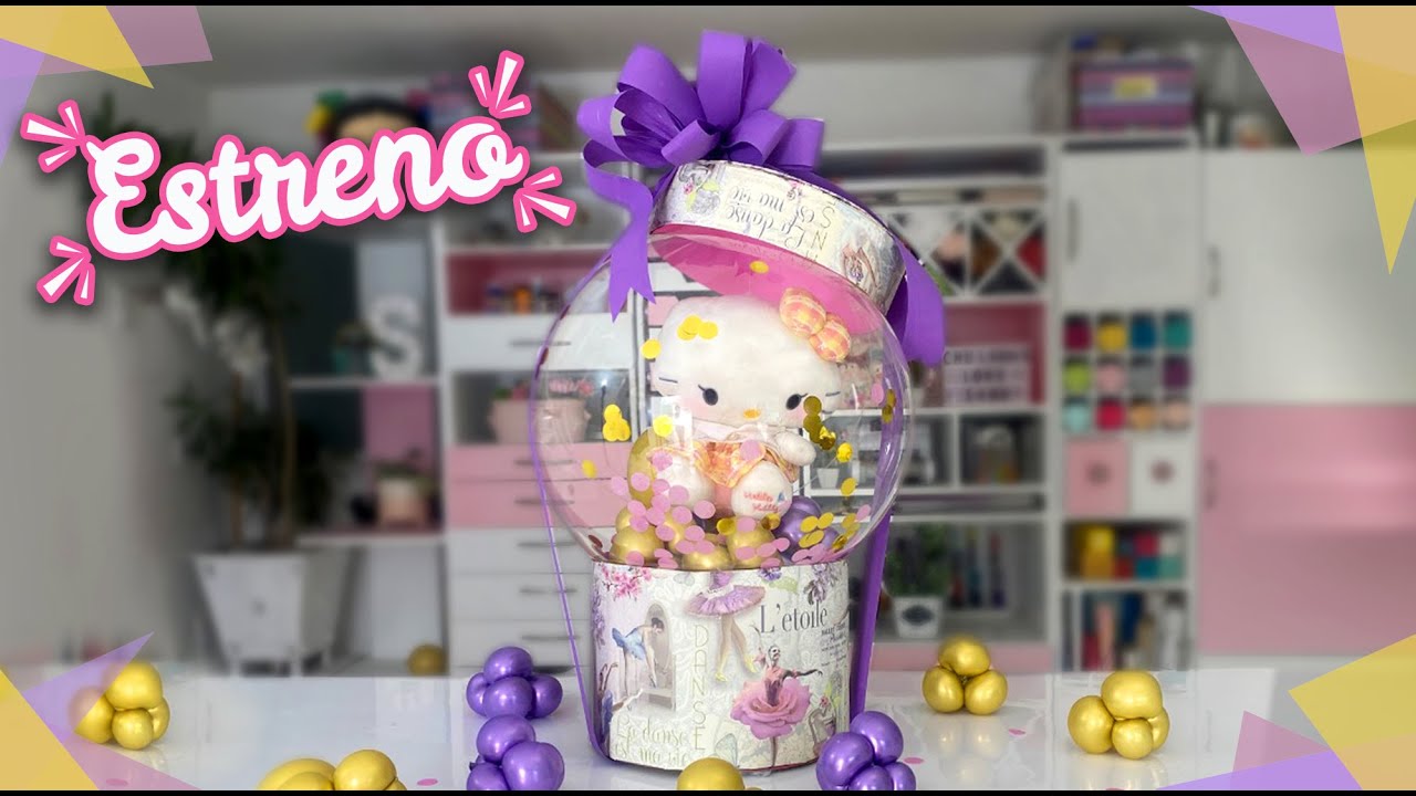 Cómo envolver regalos de cumpleaños: globo de purpurina DIY
