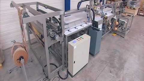 TITAN DK 4600 M2+C+L fully automatic overedging station for carpets (DE KONINCK BELGIUM)