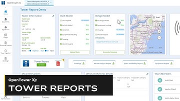 Tower Reports in OpenTower iQ
