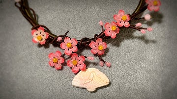 Sakura macrame tutorial - cherry blossoms macrame tutorial