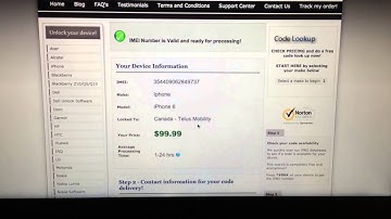 How to unlock telus iPhone 6 from www.cellunlocker.net