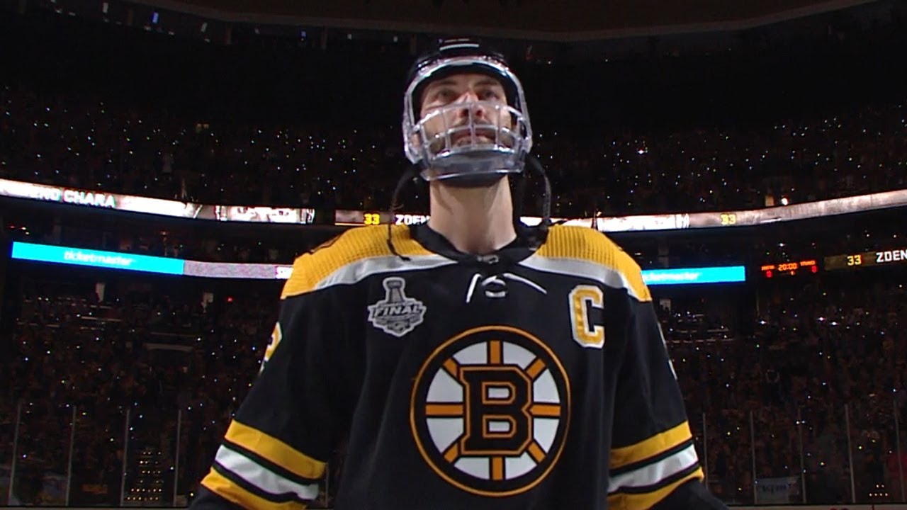 Boston Bruins' Zdeno Chara Chucking Sticks Into Stratosphere