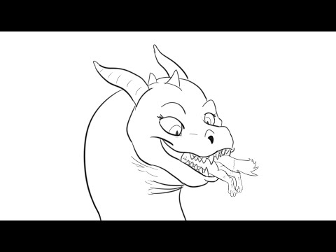 Dragoness Eats Fox - Animation