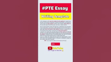 PTE Essay Writing Template | #pte #ielts #english #pteexam #template #educational #shorts