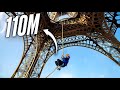 Record du monde de grimper de corde  la tour eiffel  ft anouk garnier