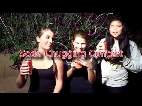 Soda Chugging Contest which leads to lots of burping | SkylerSays