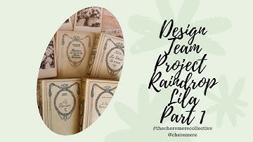 Design Team Project @RaindropLila7 Part 1 French Book Cover Journals #thecheremerecollective