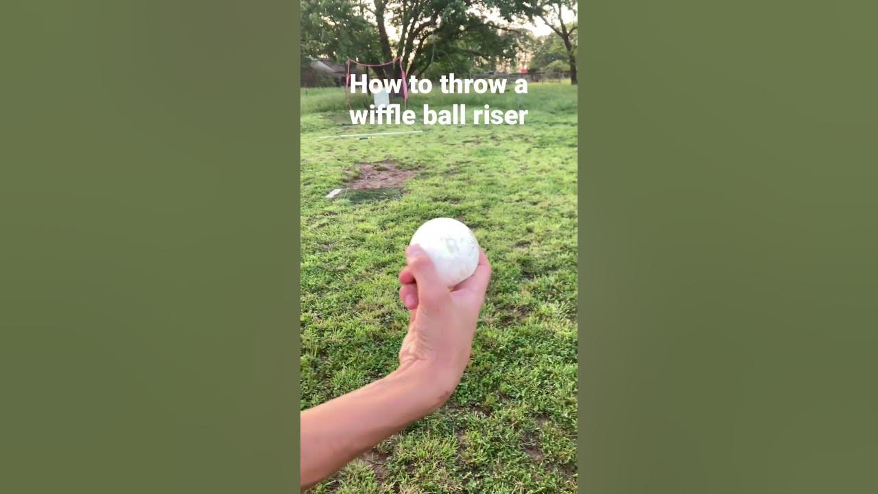 How to throw a riser with a wiffle ball pitch YouTube