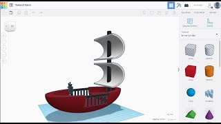 Tinkercad 3D Yelkenli Gemi Tasarımı