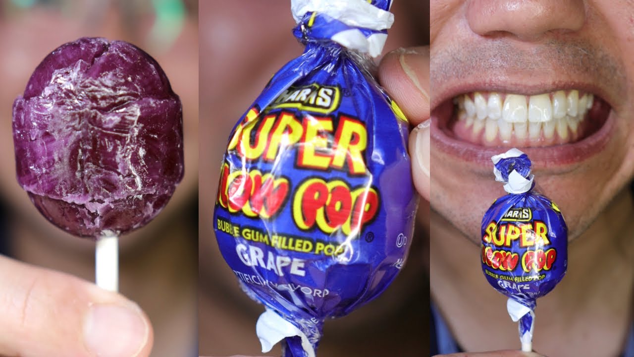 ASMR Unwrapping Charms Super Blow Pop Bubble Gum Grape asmr-unwrapping-charms-super-blow-pop-bubble-gum-grape