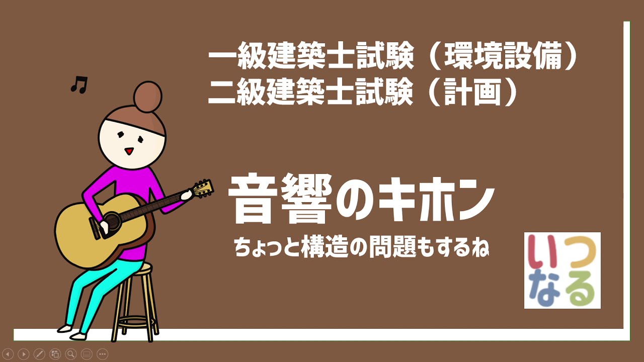 一級建築士　二級建築士【024】環設　音響のキホン