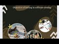 Objective of testing in software testing#class