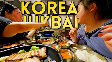 Authentic Korean Mukbang Bossam + Galbi + Seafood Soup + Cold Noodles + Kimchi 먹방 Eating Show!