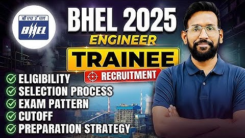 BHEL 2025 RECRUITMENT ENGINEER TRAINEE | Infinity Zone #infinityzone #gate2026 #bhel #psujobs 