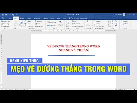 KKT | Cách vẽ đường thẳng trong Word nhanh và chuẩn nhất | Thủ thuật máy tính 2021