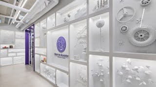 [4K]  국제학교인테리어 과학실 아트월인테리어 영상 l Cinematic Interior #인디자인연구소 #학교인테리어