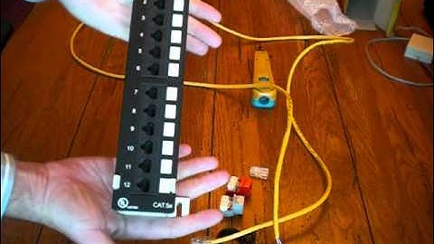 Network cabling into a patch panel for your network Part 1 - BridgeCable.com