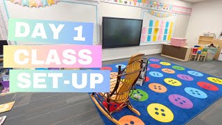 CLASSROOM SET UP 2023 | Day One | PreK Teacher