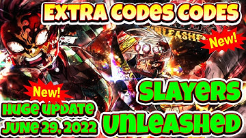 2022 ALL Extra Codes CODES Roblox [PreAlpha] Slayers Unleashed v0.9, NEW CODES, ALL WORKING CODES