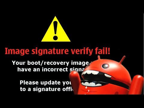 Image signature verify fail - How to FIX in Android