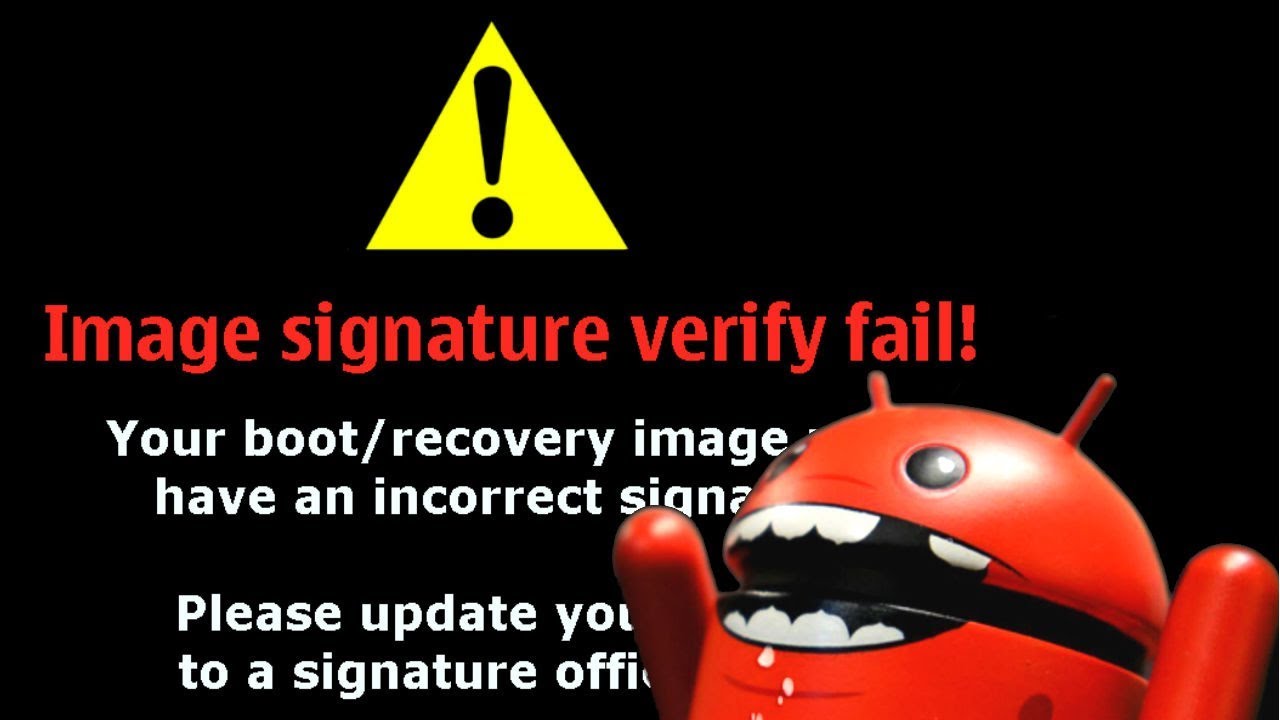 Signature verification failed