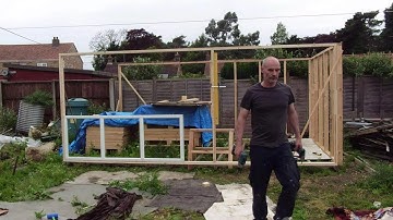 Pallet wood workshop build.  Part 3