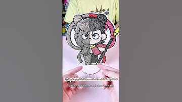 REVIEW bức tranh cát xốp Na Tra của ai đẹp nhất #funny #natra #diy #cutethings