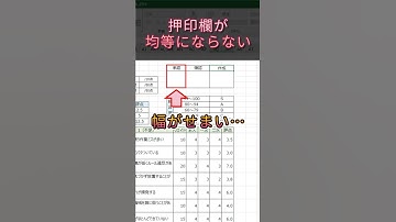 【Excel】セル幅が合わない時の押印欄の作り方！ #excel #エクセル #エクセル初心者 #エクセル時短術 #仕事効率化