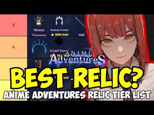 Best Relic? Anime Adventures Relic Tier List (Update 10) Ft. Nail Relic 