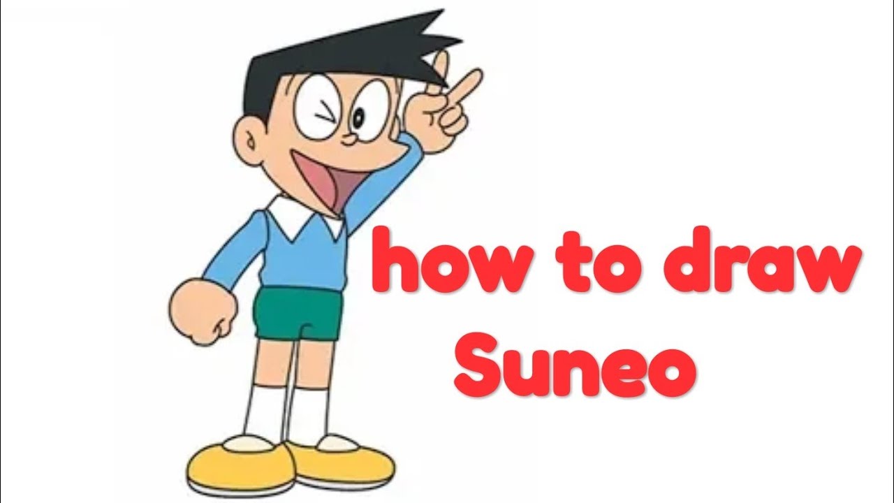 How to draw Suneo (sunio) face kids cartoon By Art sketches | Doraemon -  YouTube