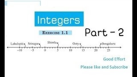 || integers ||  class - 7 ,   Exercise - 1.1    c , d   || part 2