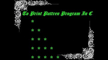 Star Pattern 1 Program In C Language