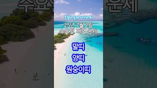 2025년 7월 2일 띠별 운세  | #말띠 #양띠 #원숭이띠 오늘의 금전운 애정운 건강운 #2025년운세 #띠별운세 #오늘의운세 #금전운 #애정운 #7월운세 #7월띠별운세