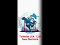 Ref:q6xoiKGY97U tats-unis : tornades dvastatrices et orages violes coupent l'lectricit  1,2 million de