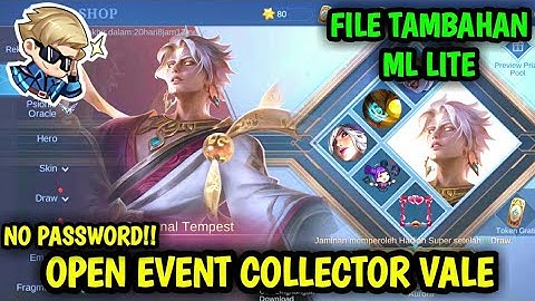 Data Open Event Collector Vale | File Tambahan ML Lite