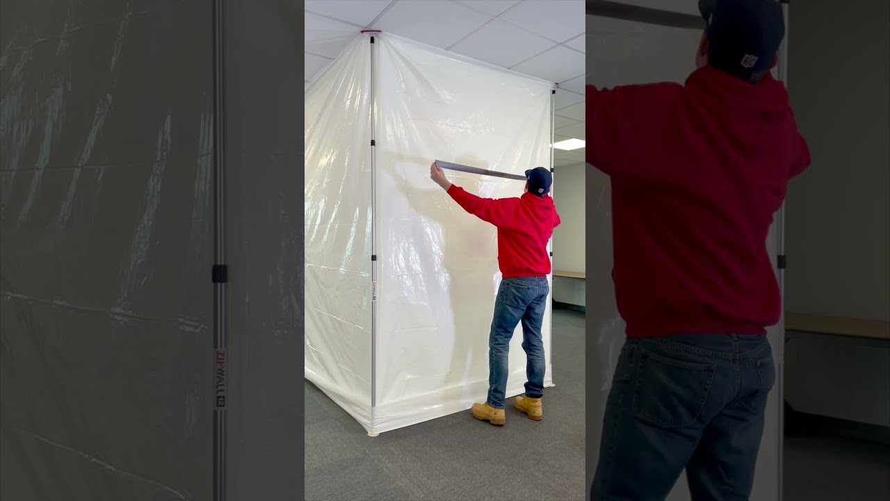 ZIPWALL Dust Barrier Poles For In Minutes 
