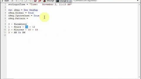 Regular Expressions  in VBScript -  Building Patterns