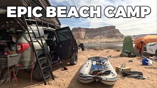 EPIC BEACH CAR CAMPING on LAKE POWELL and PADDLING the ANTELOPE CANYON by JonDZ Adventuring 3,381 views 7 months ago 29 minutes