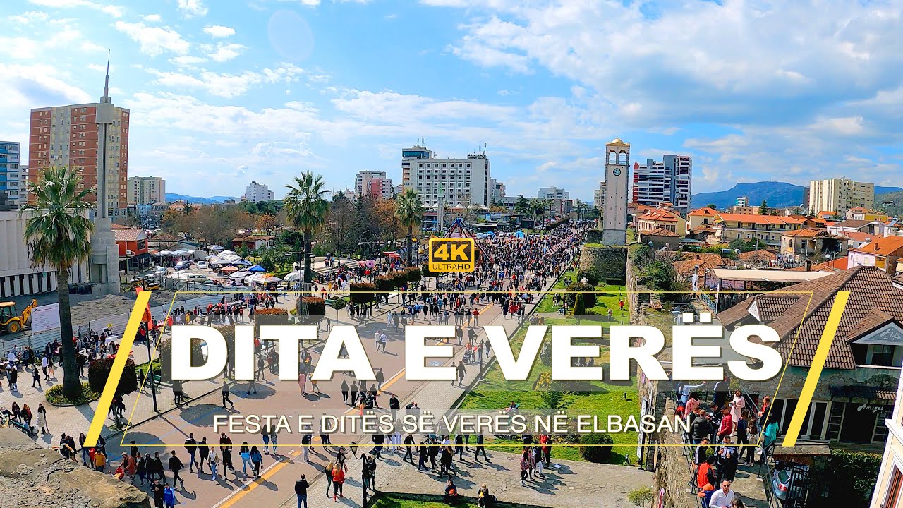 DITA E VERËS – FULL VIDEO 4K "LIVE" ECJE VIRTUALE – VIRTUAL WALKING🇦🇱🎬🌞