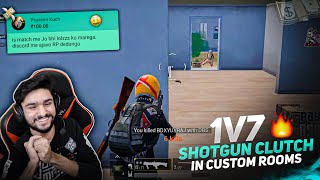 1 v 7 Clutch With Shotgun in Custom Rooms | Winner Gets Royal Pass | PUBG Mobile Highlights