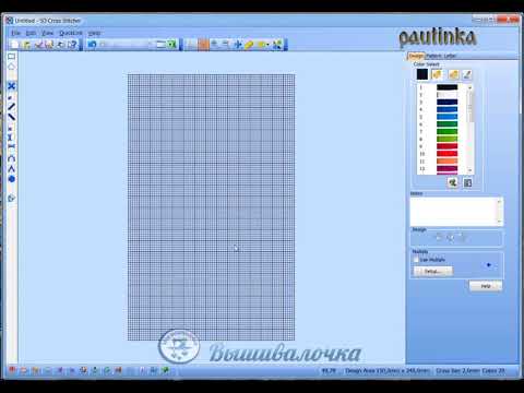 Урок 15. Интерфейс программы 4D(5D) Cross Stitcher