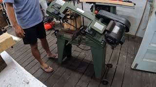 Building My Patio Workshop part 4.  New Metal Cutting Bandsaw and Taming the Hand Chopper. by Key West Kayak Fishing 1,498 views 1 month ago 1 hour
